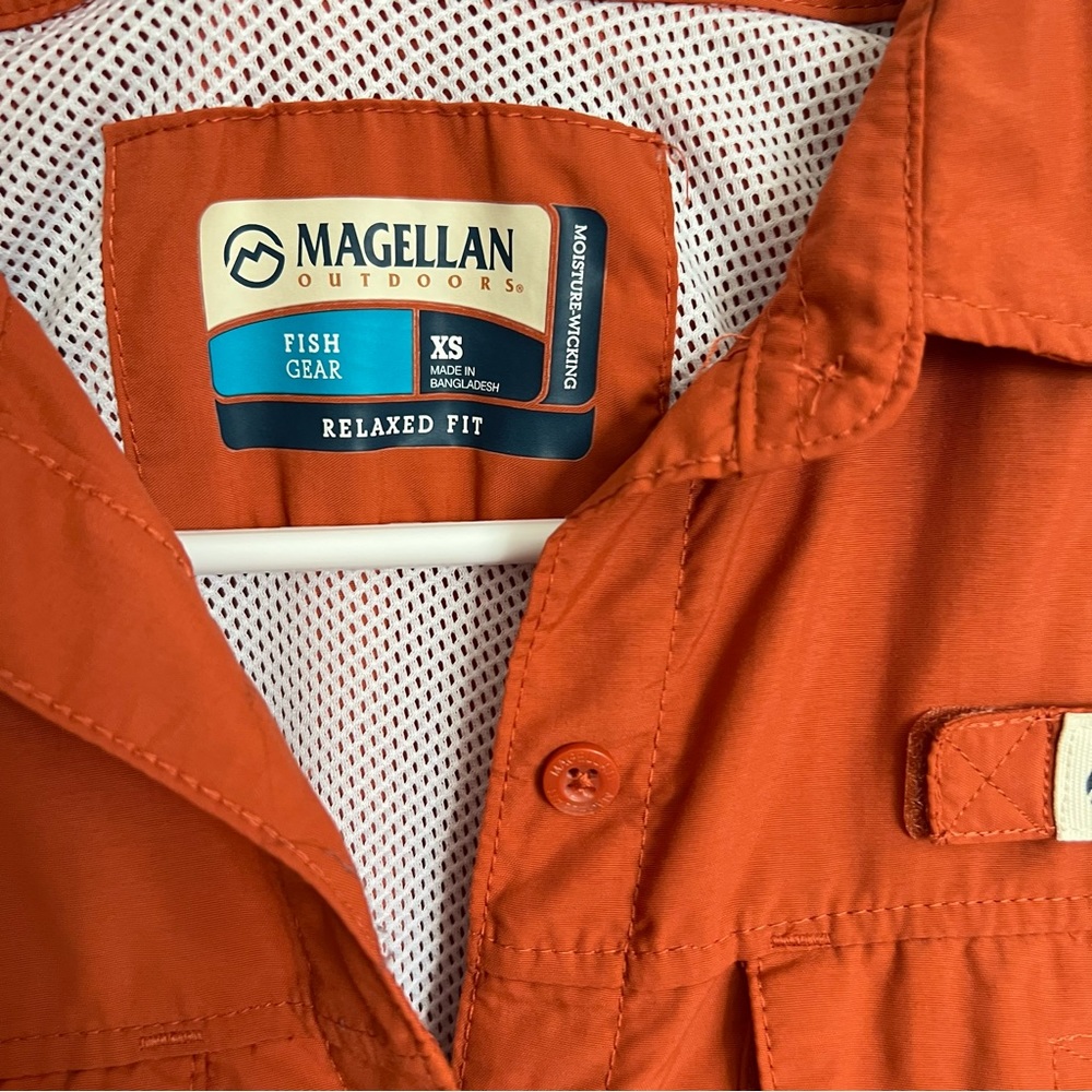 Magellan | Laguna Madre Burnt Orange Fishing Shirt View 6